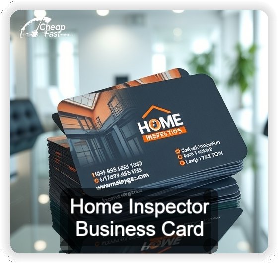 Home Inspector business card design sample