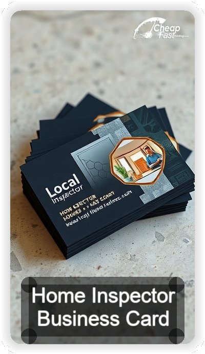 Home Inspector business card design sample