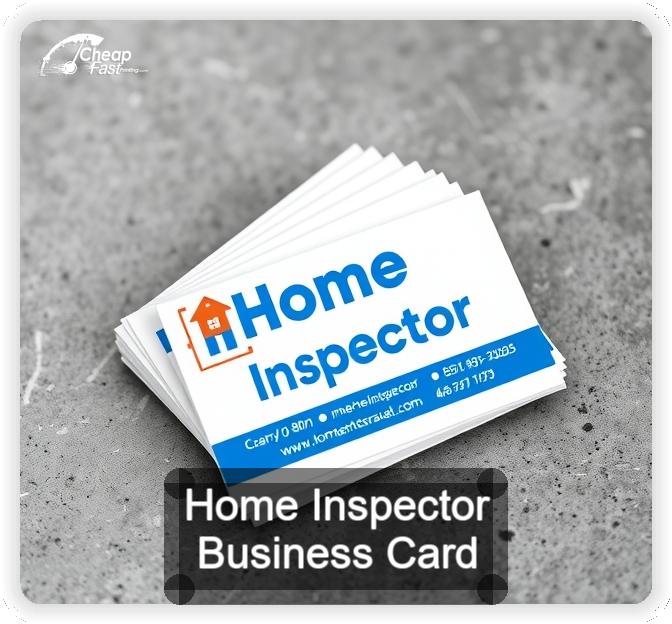 Home Inspector business card design sample
