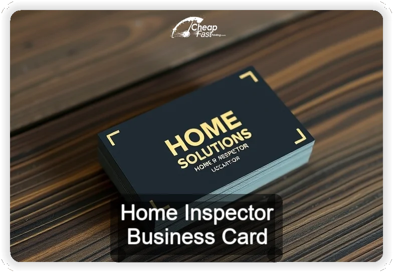 Home Inspector business card design sample