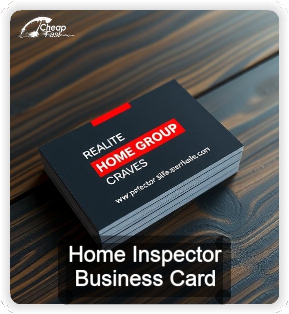 Home Inspector business card design sample