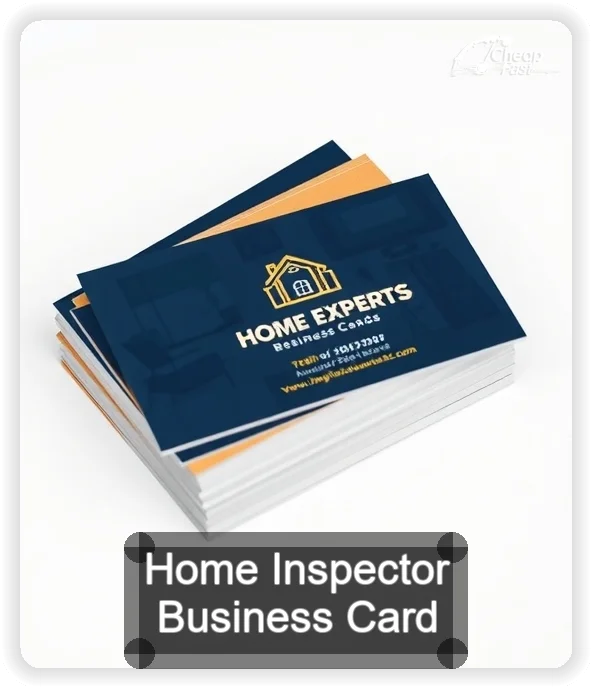 Home Inspector business card design sample