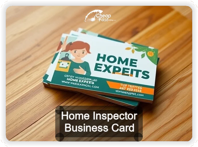 Home Inspector business card design sample
