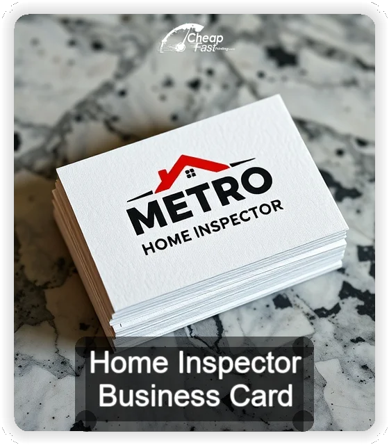Home Inspector business card design sample