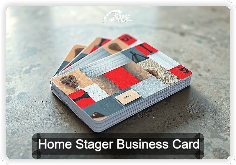 Home Stager business card design sample