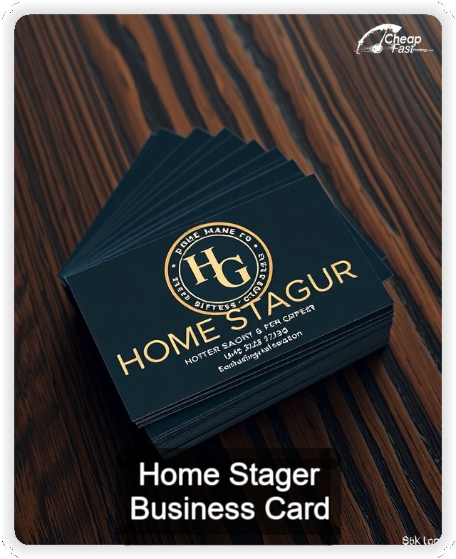 Home Stager business card design sample