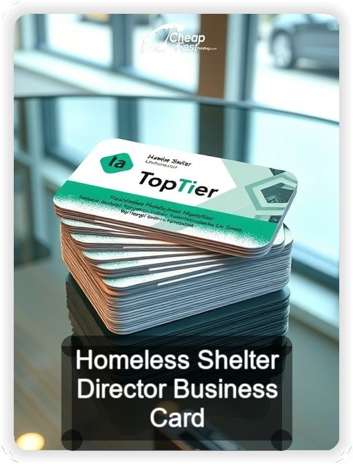 Homeless Shelter Director business card design sample