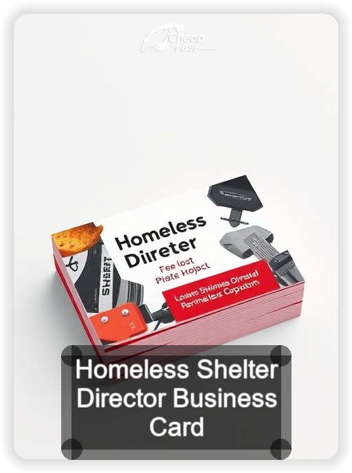 Homeless Shelter Director business card design sample