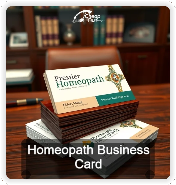 Homeopath business card design sample