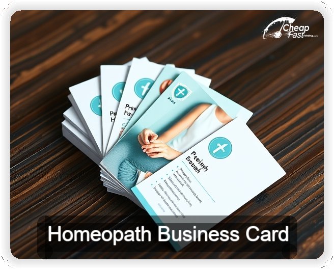Homeopath business card design sample