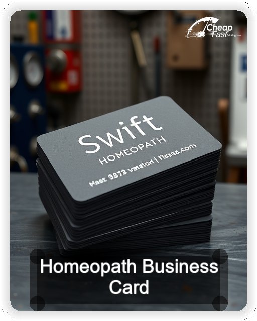 Homeopath business card design sample