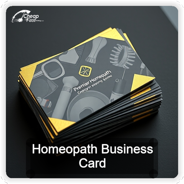 Homeopath business card design sample