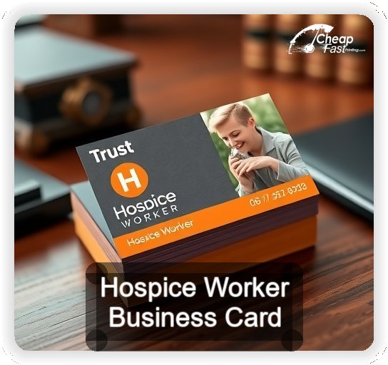 Hospice Worker business card design sample