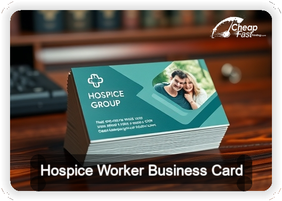 Hospice Worker business card design sample