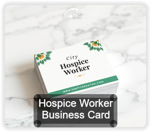 Hospice Worker business card design sample