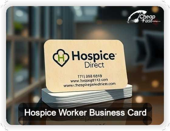 Hospice Worker business card design sample