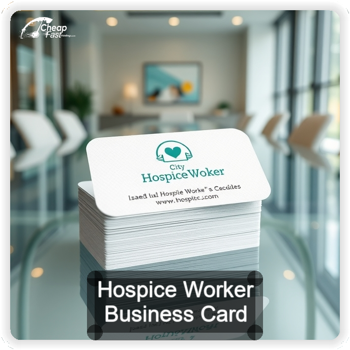 Hospice Worker business card design sample