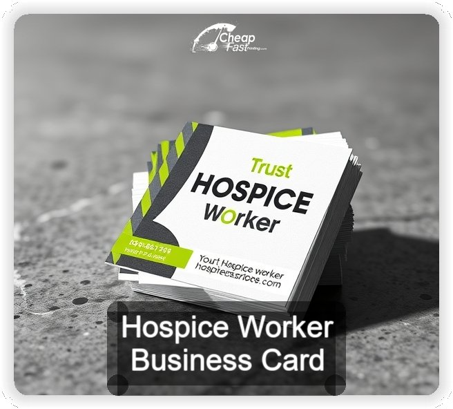 Hospice Worker business card design sample