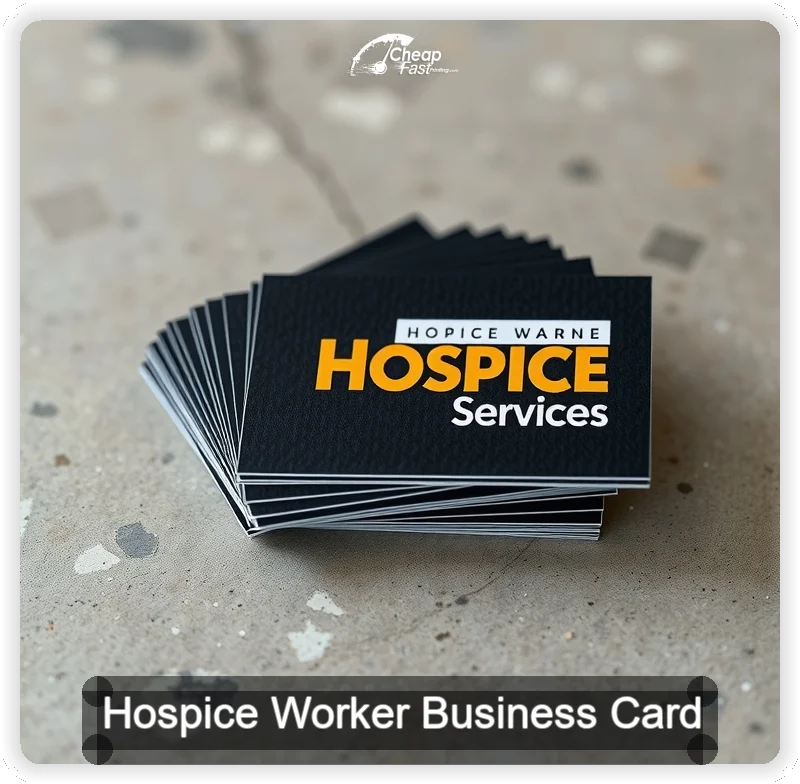 Hospice Worker business card design sample