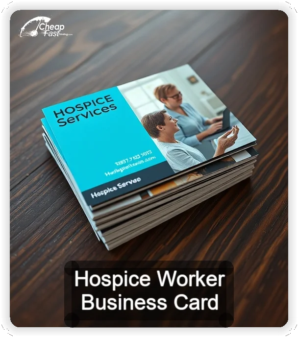 Hospice Worker business card design sample