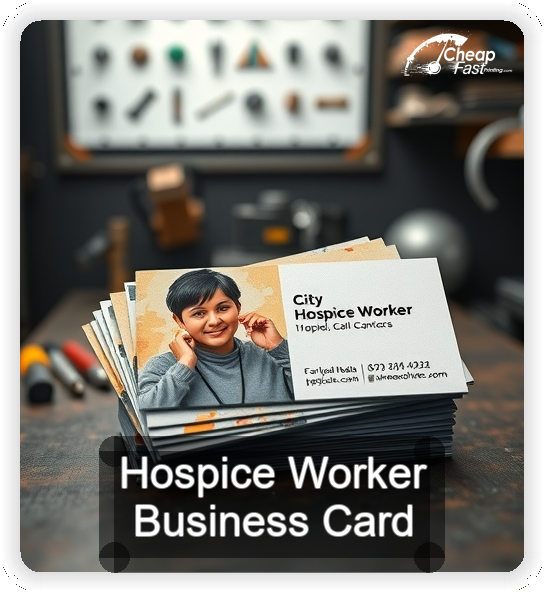 Hospice Worker business card design sample