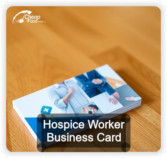Hospice Worker business card design sample