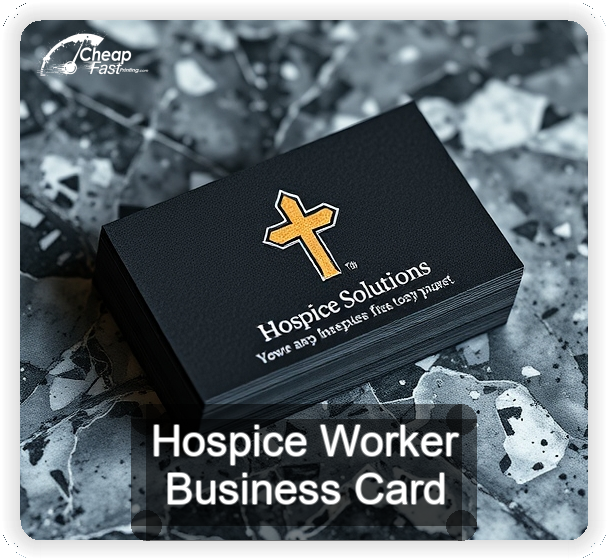 Hospice Worker business card design sample