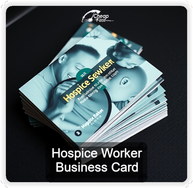 Hospice Worker business card design sample