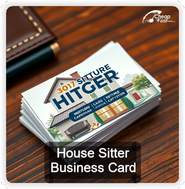 House Sitter business card design sample