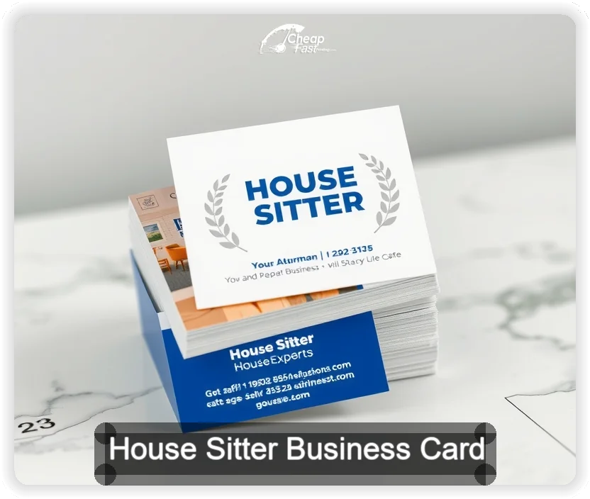 House Sitter business card design sample