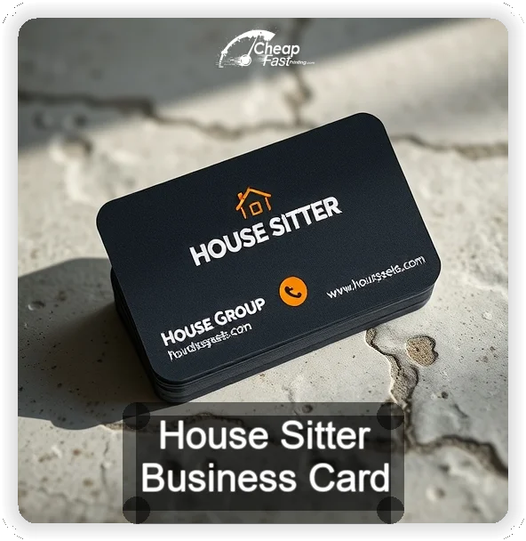 House Sitter business card design sample