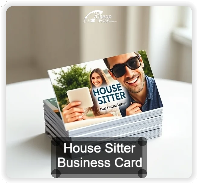 House Sitter business card design sample