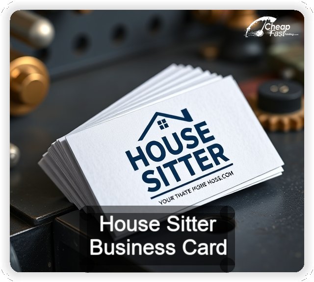 House Sitter business card design sample