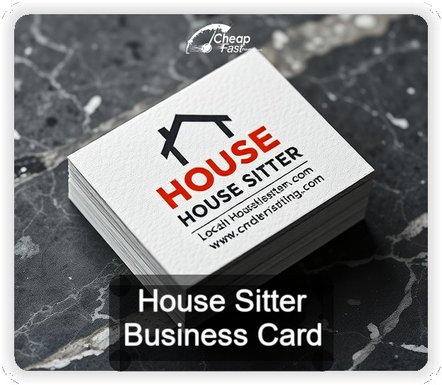 House Sitter business card design sample