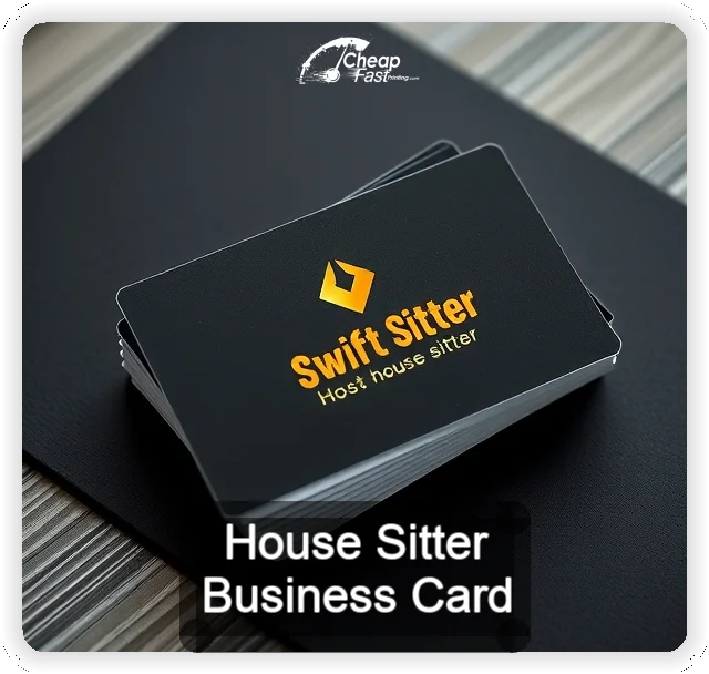 House Sitter business card design sample