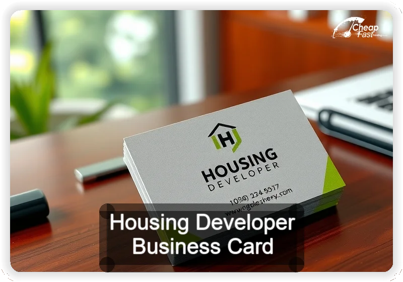Housing Developer business card design sample