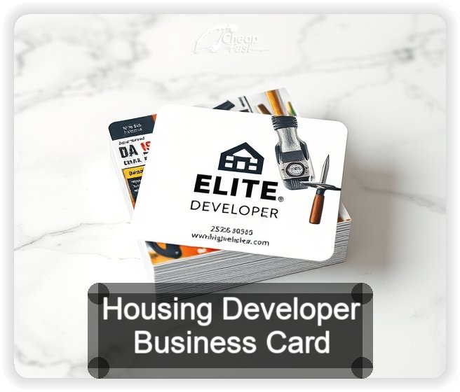 Housing Developer business card design sample