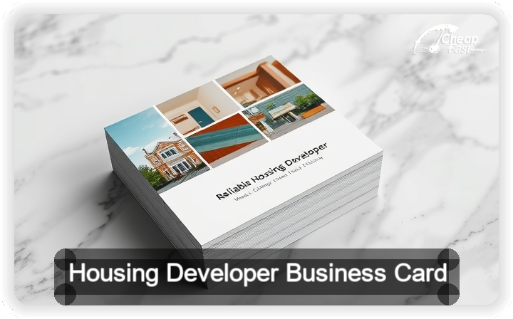 Housing Developer business card design sample