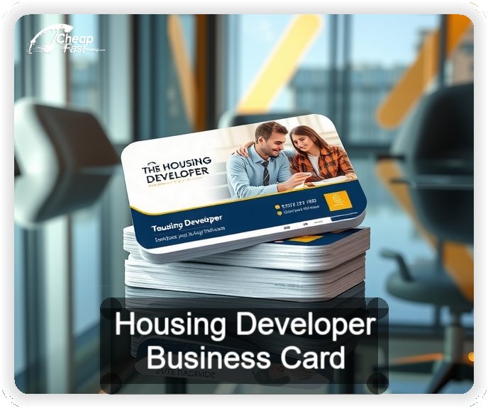 Housing Developer business card design sample