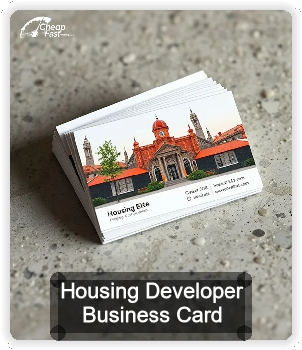 Housing Developer business card design sample