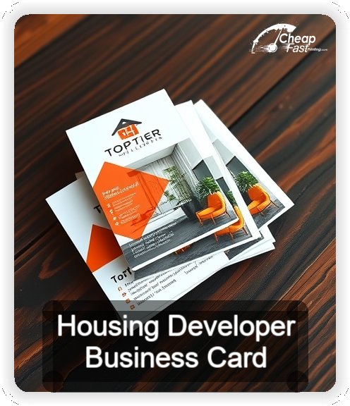 Housing Developer business card design sample