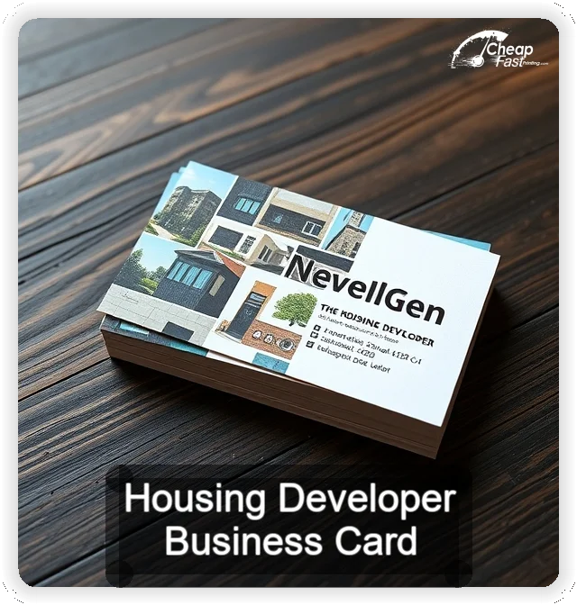 Housing Developer business card design sample