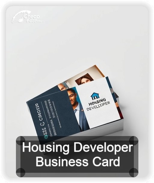 Housing Developer business card design sample