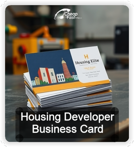 Housing Developer business card design sample