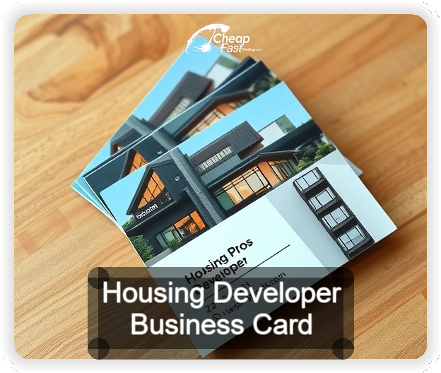 Housing Developer business card design sample