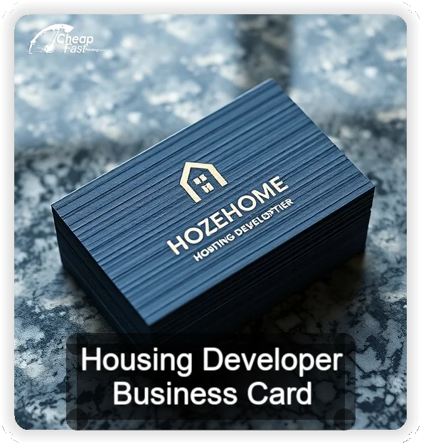 Housing Developer business card design sample