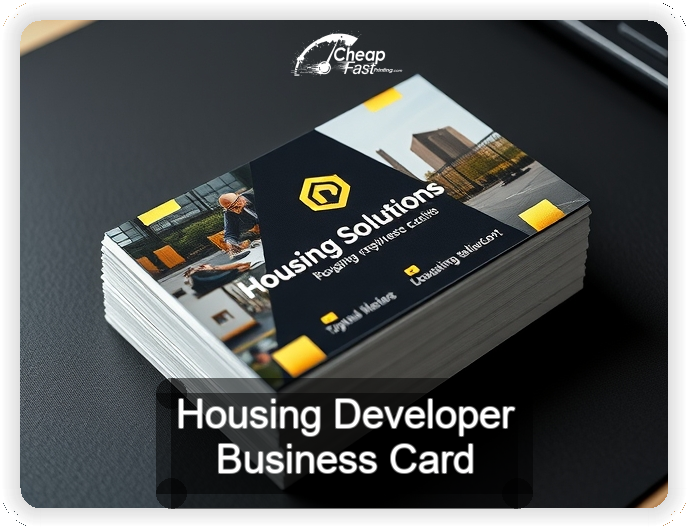 Housing Developer business card design sample