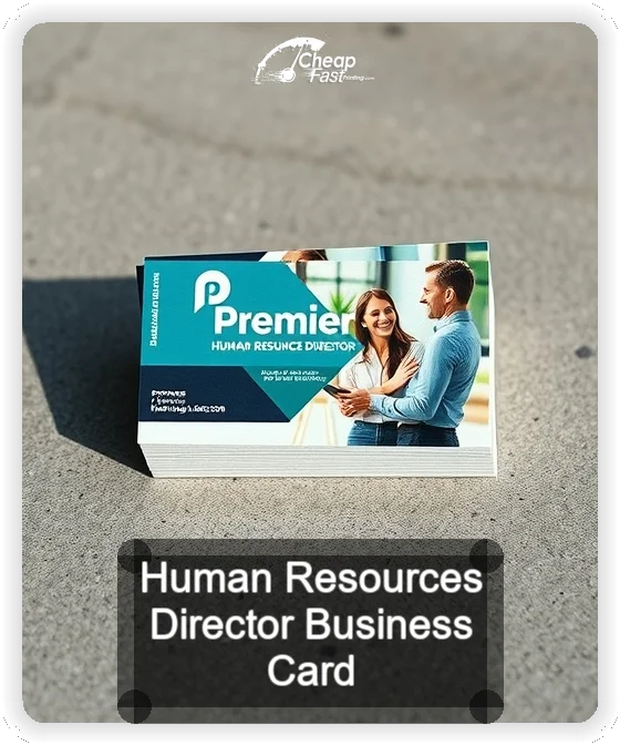 Human Resources Director business card design sample