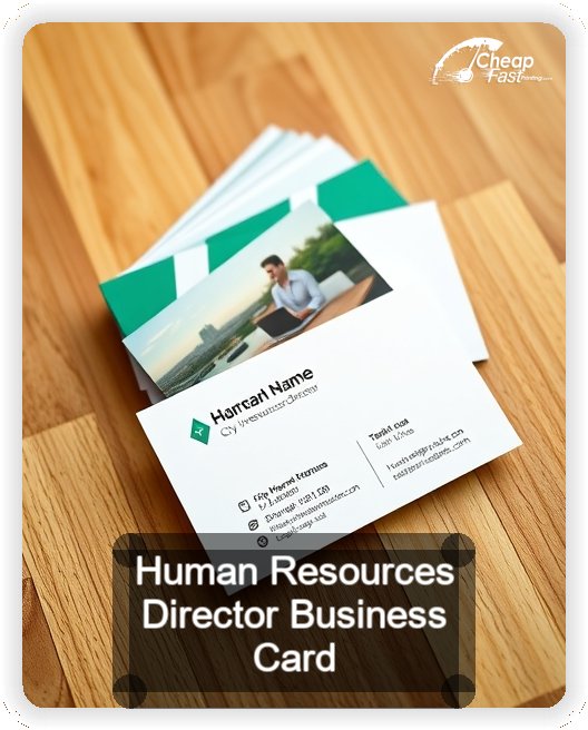 Human Resources Director business card design sample