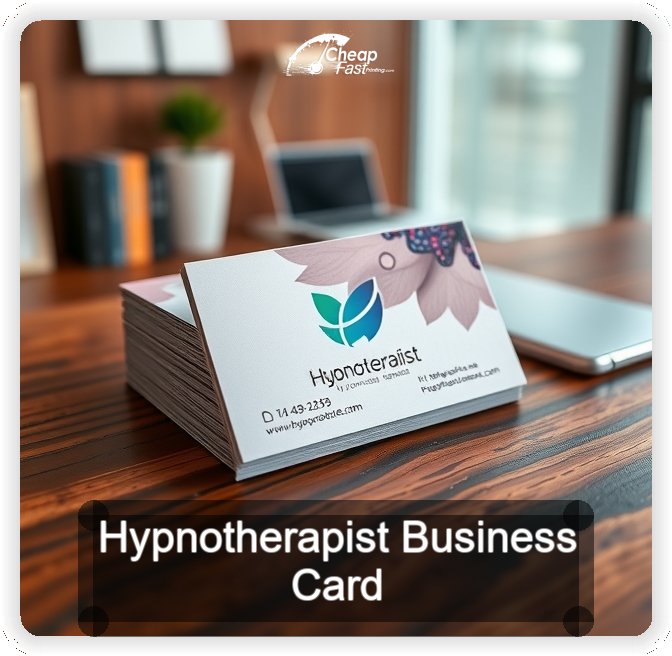 Hypnotherapist business card design sample